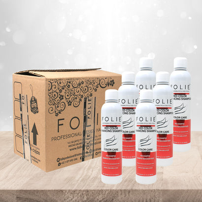 Shampoo Matizador Rojo 6 Piezas Mayoreo + 6 Réplicas Gratis + Envío Gratis